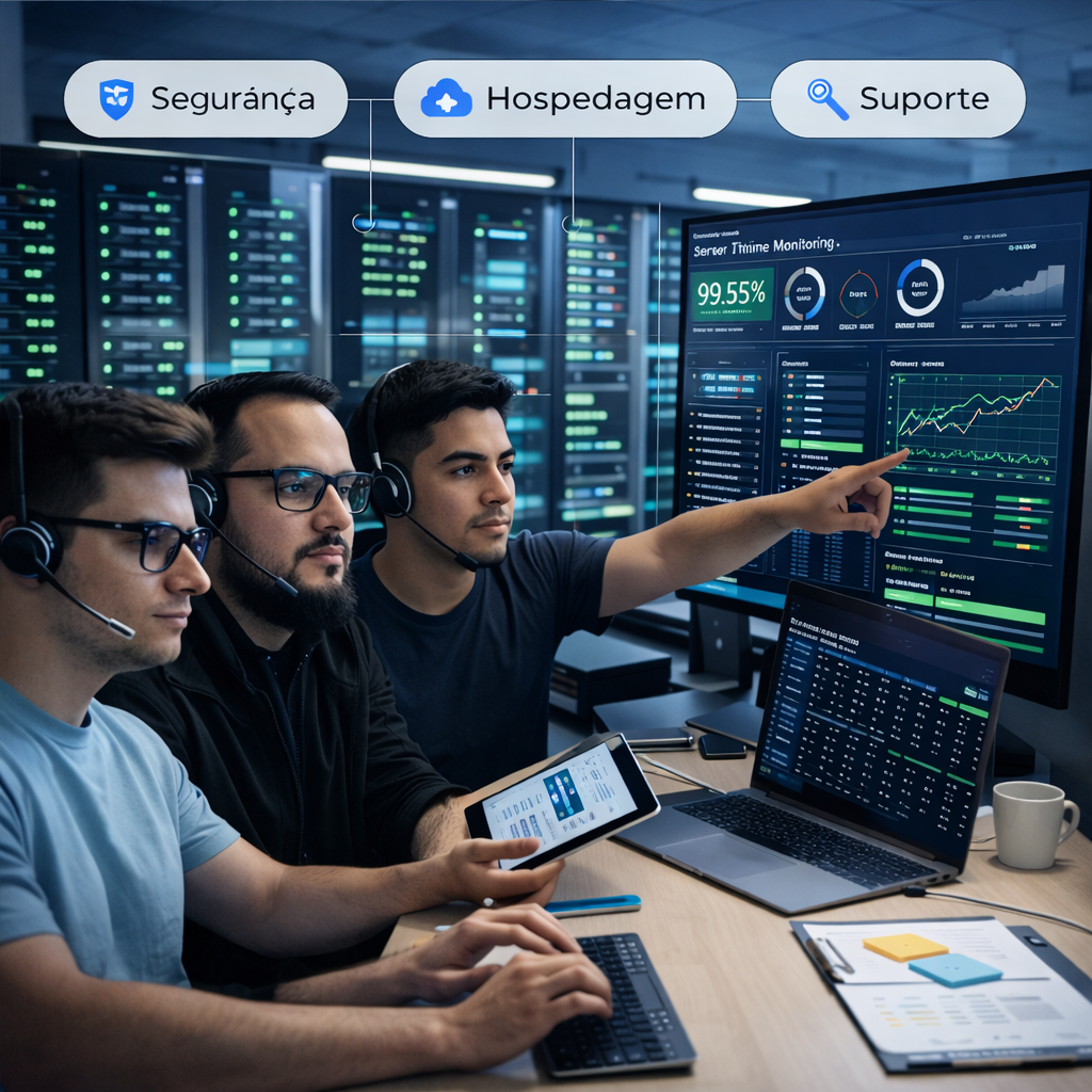 Infraestrutura hospedagem e suporte